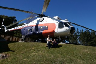 Mi-8, a real helicopter for a cafe
